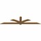 Ekena Millwork Redmond Smooth Timber Gable Bracket, Western Red Cedar, 108"W x 27"H x 1 1/2"D x 5 1/2"F, 6/12 Pitch GBW108X27X0206RED00SWR - alternate 3